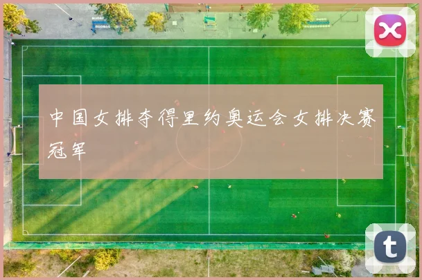 中国女排夺得里约奥运会女排决赛冠军